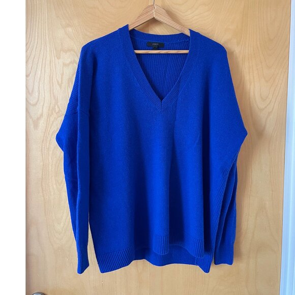 JCREW VNECK SWEATER SIZE L - Picture 1 of 2